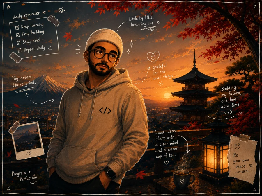 Portrait illustré de Anasse Anida dans l’univers du Digital Dojo